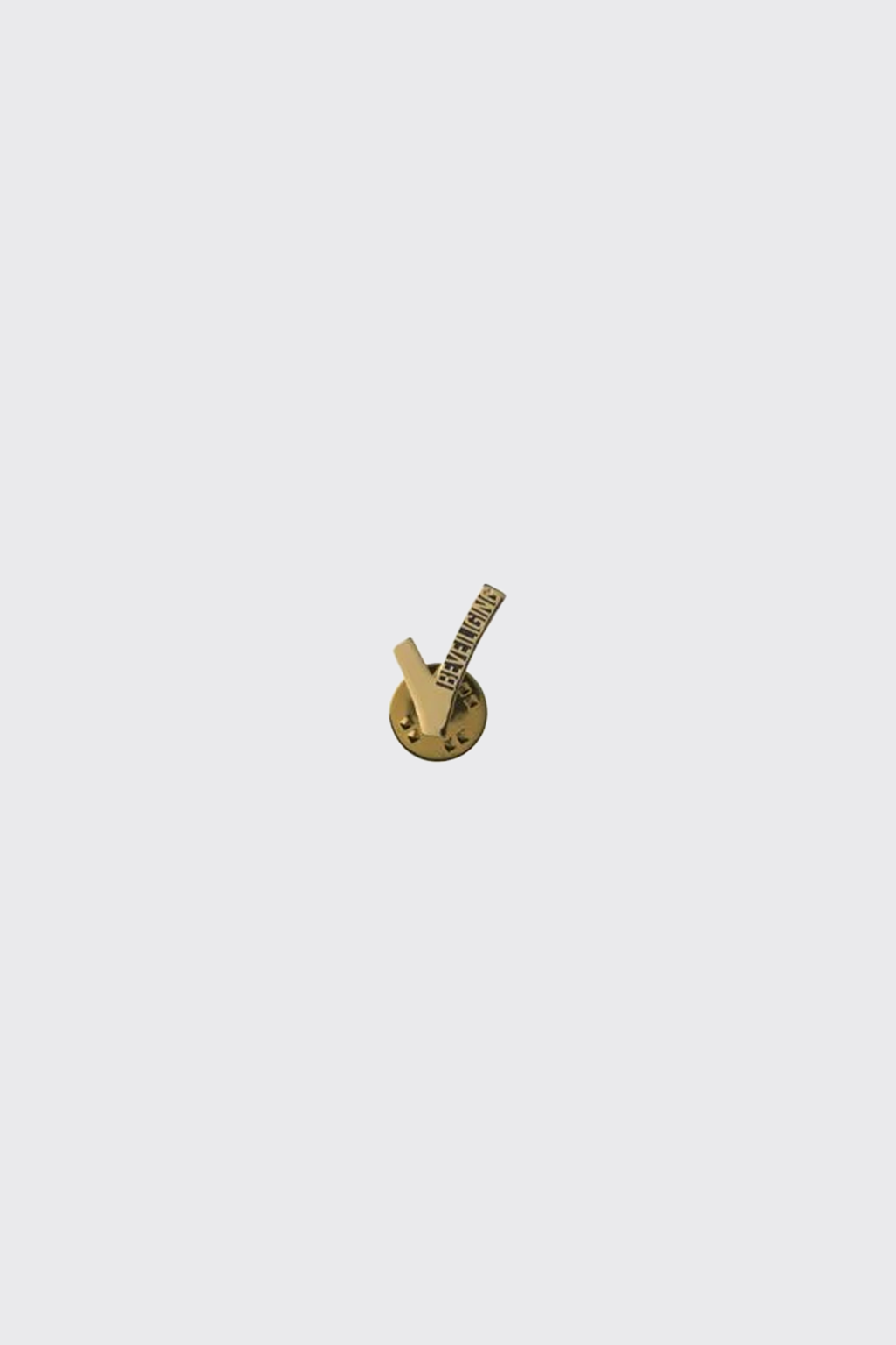 V-embleem 1-pins klein verguld
