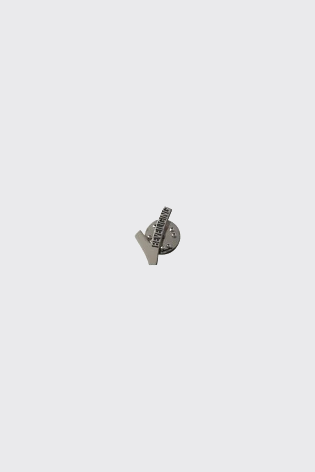 V-embleem 1-pins klein vernikkeld