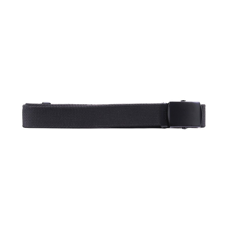 Web belt with black buckle