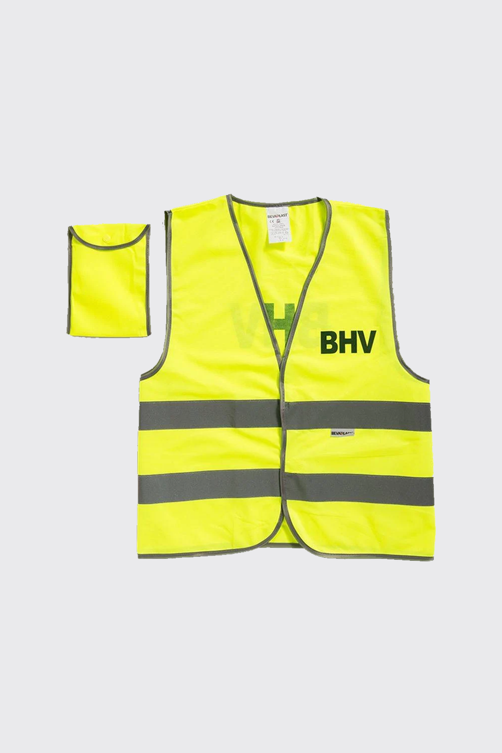 BHV veiligheidsvestje in tasje bedrukt