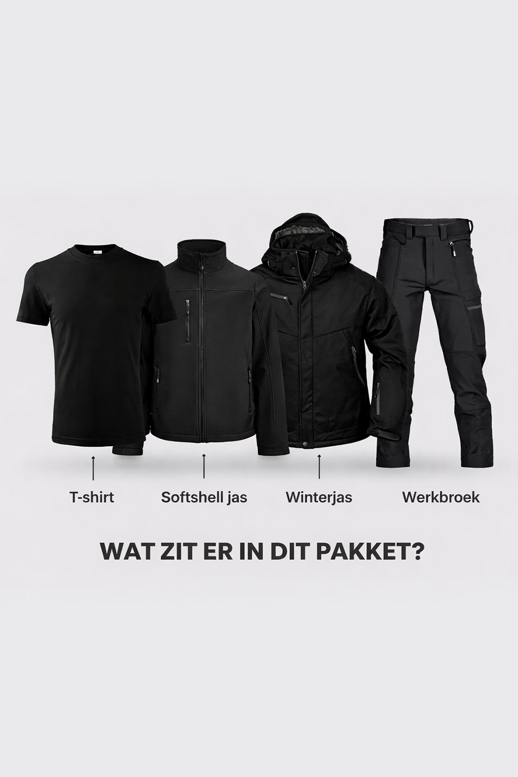 Pro beveiligingskleding pakket - Complete set
